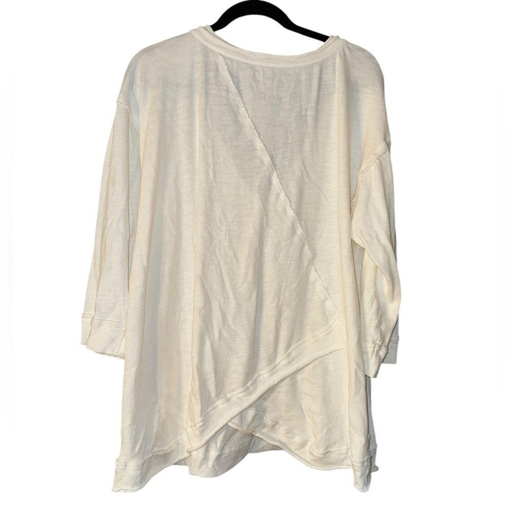 Free People Intimately Organic Cotton Pullover Ivory Size Medium - Picture 4 of 7